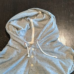 Gray Hooded Men's Shirt